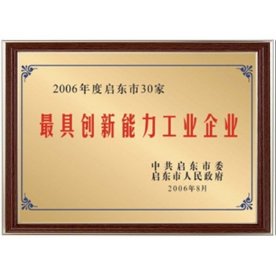 最具創(chuàng)新能力工業(yè)企業(yè)